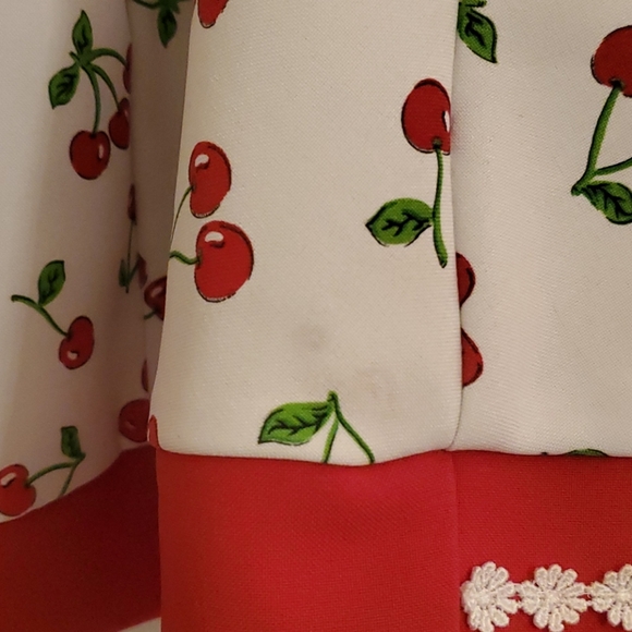 Girl's 24 Mths Bona Kids Cute Cherry Dress with Matching Hat - Picture 3 of 6